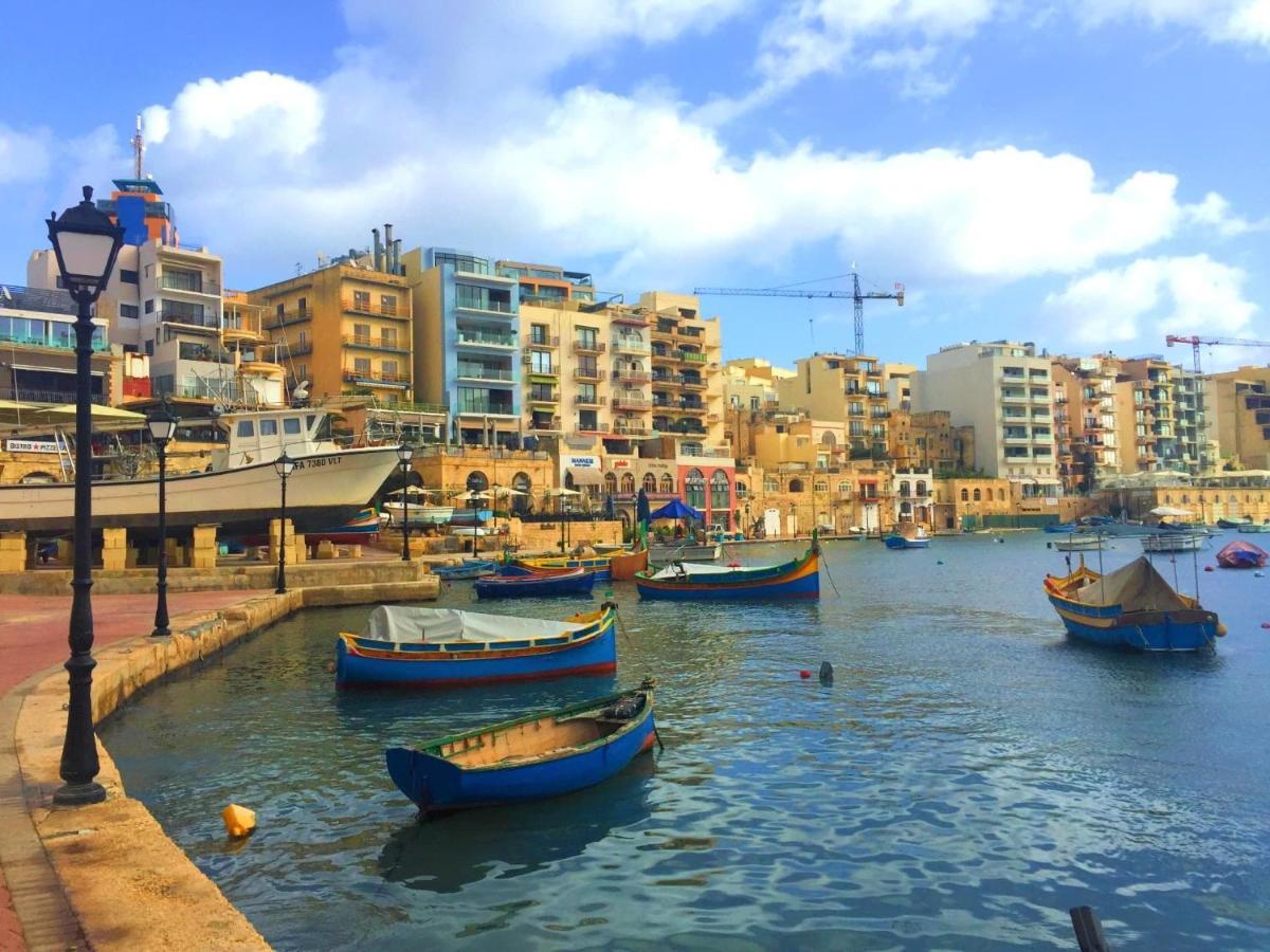 Ferienwohnung Luxury Garden View At Spinola Bay St Julians San Ġiljan Exterior foto